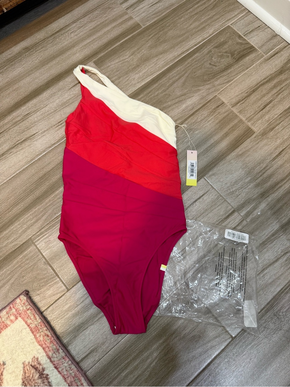 summersalt One-Piece Swimsuit in Pink, White